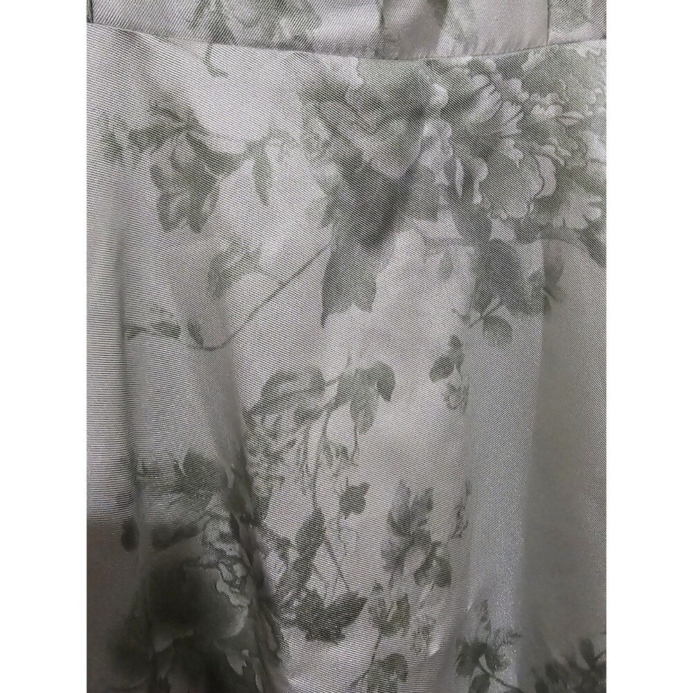 Dessy Collection  Floral  Sage Cottage Rose   Square Neck Style 3153FP Size 10 - Picture 10 of 13